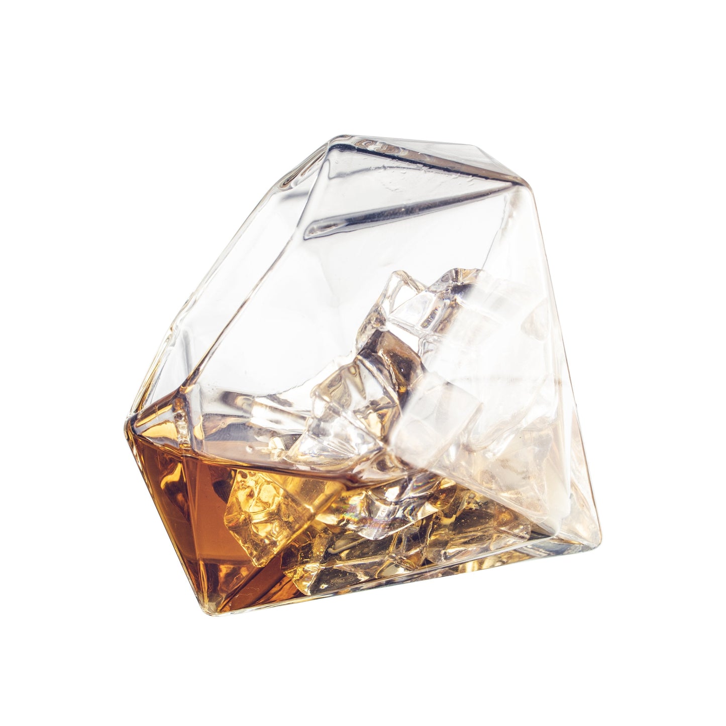 Diamond Whiskey Decanter l With 2 Diamond Glasses Liquor, Scotch, Rum, Bourbon, Vodka, Tequila Decanter (750 ML DECANTER)