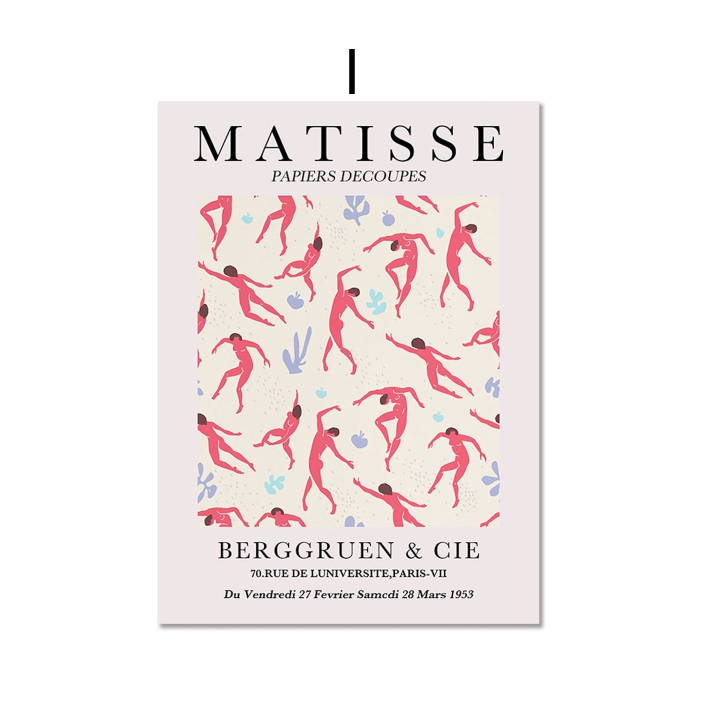 Poster Matisse Berggruen & Cie Museum | Bilder Wohnzimmer | Wandbilder Schlafzimmer | Deko Print ohne Rahmen | Bilder Set Matisse Bunt