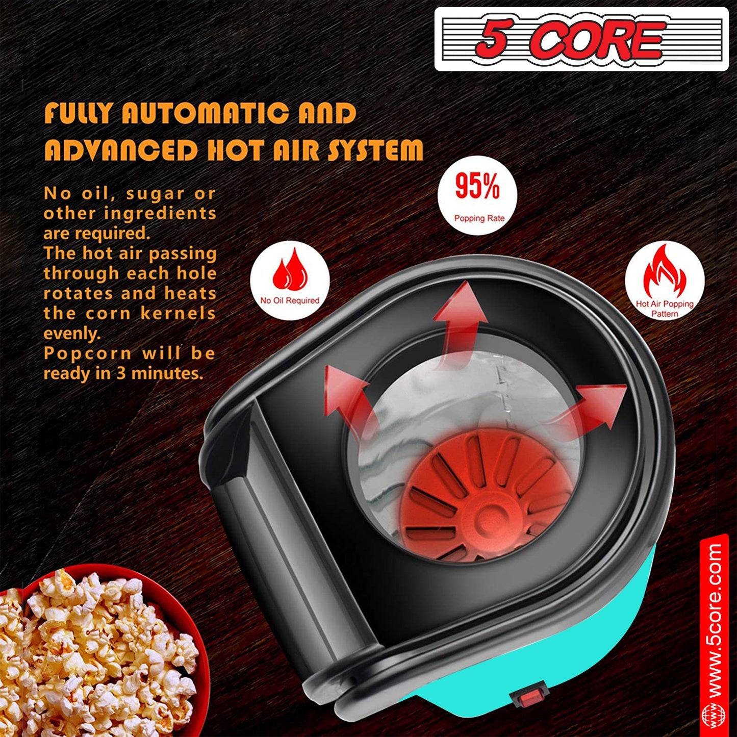 Hot Air Popcorn Machine