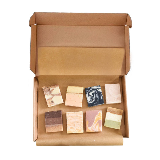 Soap Sampler Gift Set - 8 x 15g Mini Travel Soaps - Letterbox Sized gift set