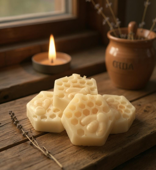 Honey and Shea Butter Soap in Sweet Orange Oil, Made with Honey from our Hives