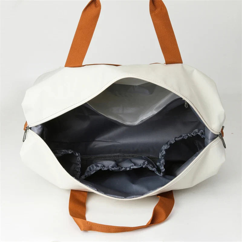 NNEOBA Lightweight Travel Gym Bag Off White