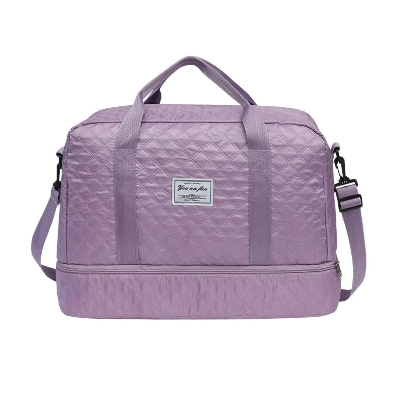 Duffle Gym Shoulder Lightweight Travel Bag (Purple)