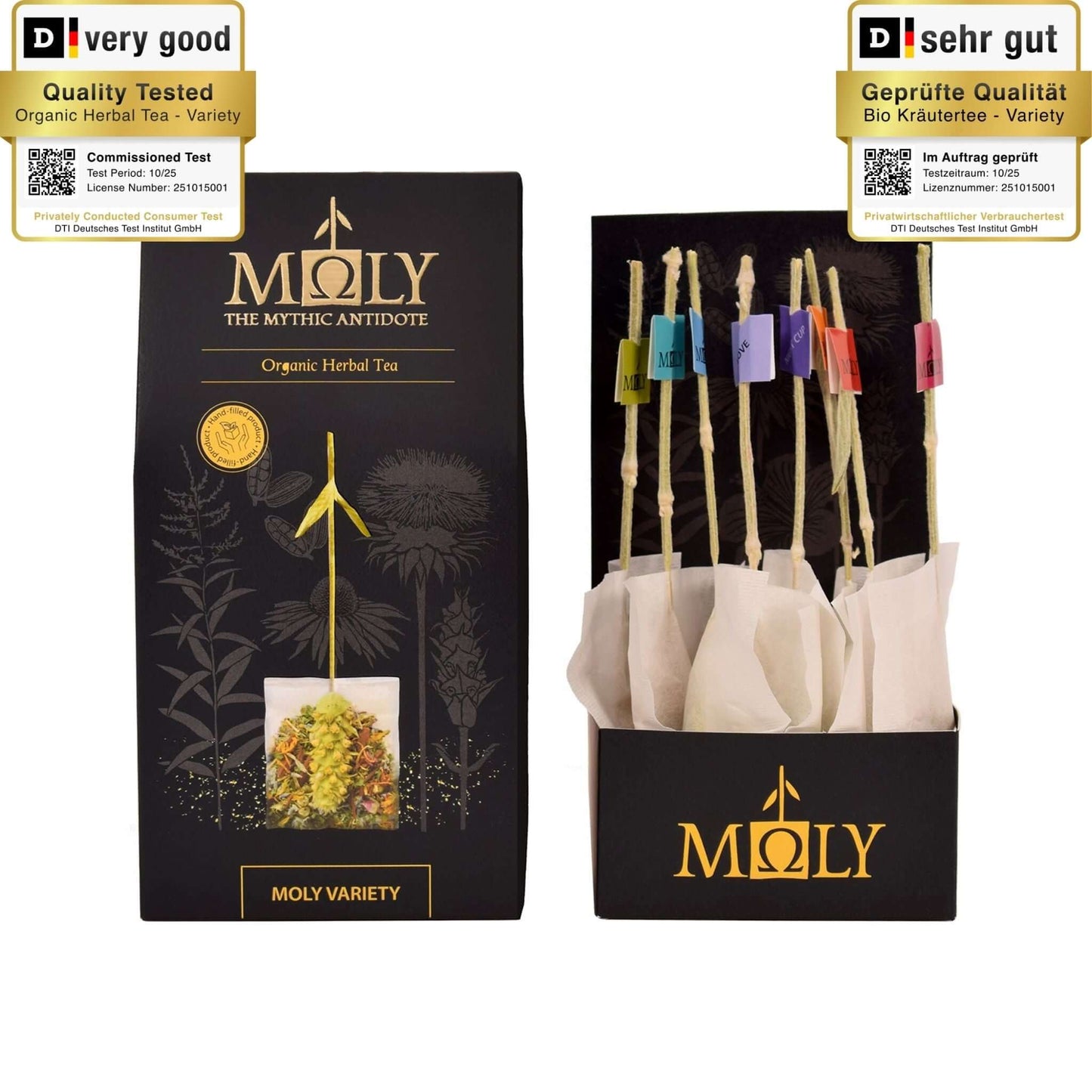 MOLY Variety Bio – Geschenkbox mit allen Kräuterteesorten von MOLY