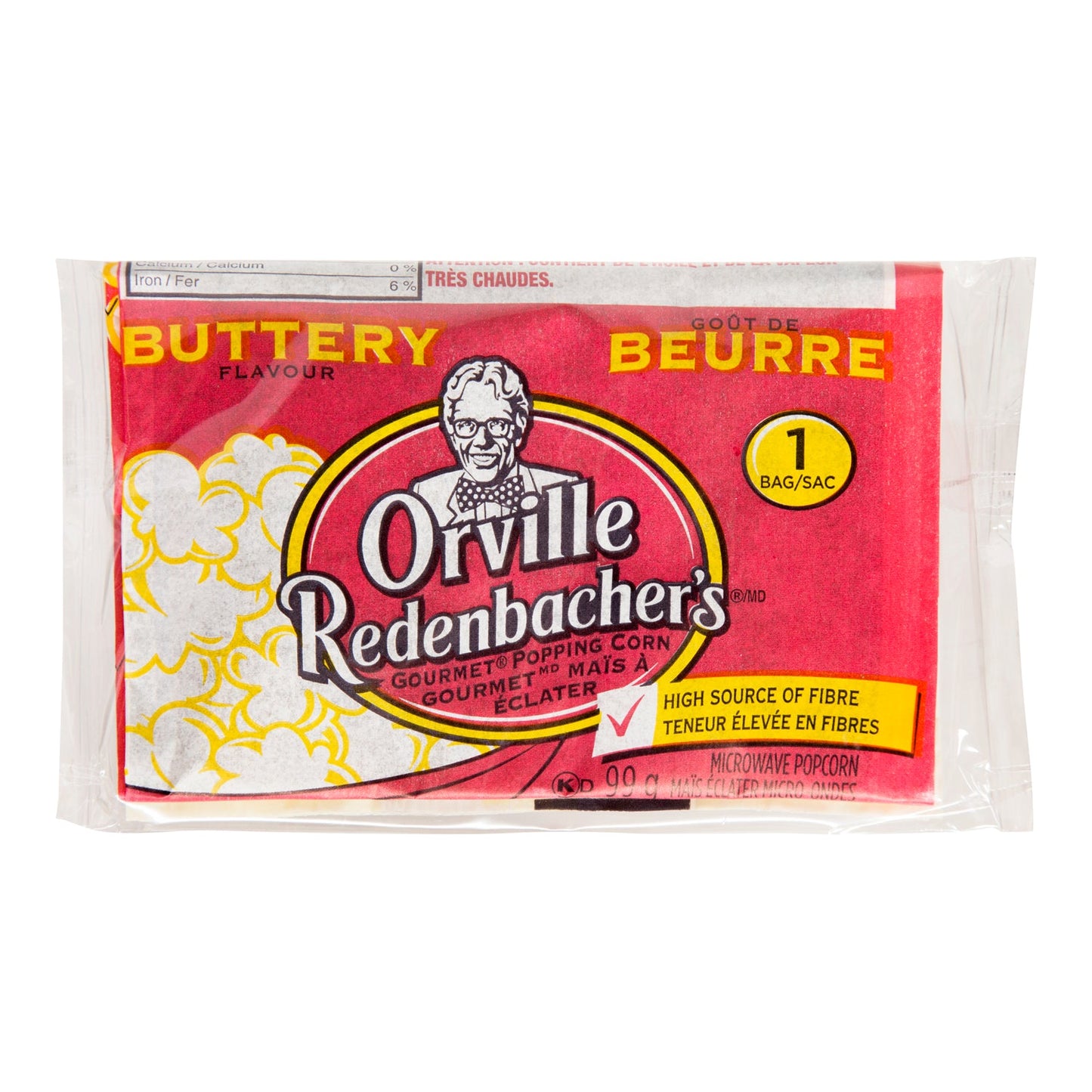 Popcorn Butter - 24 x 99 g - Orville Redenba - Restaurant and Foodservice Ingredients - Canadian Distribution - Ships Free Within Canada on Orders Above CAD $199