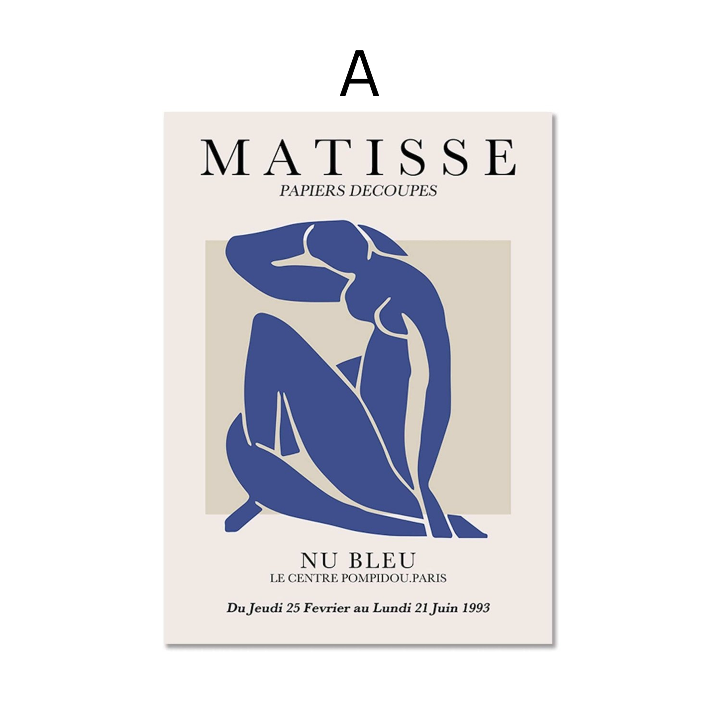 Poster Matisse Berggruen & Cie Museum | Bilder Wohnzimmer | Wandbilder Schlafzimmer | Deko Print ohne Rahmen | Bilder Set Matisse Bunt