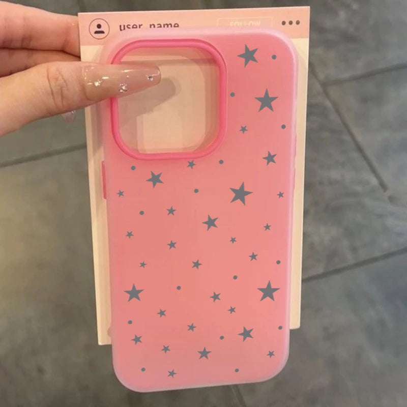 Adorable Star Candy Color Phone Case For POCO X7 Anti-drop Shell for Xiaomi Poco X5 X6 X7 5G M6 Pro 4G Shockproof Matte Cover