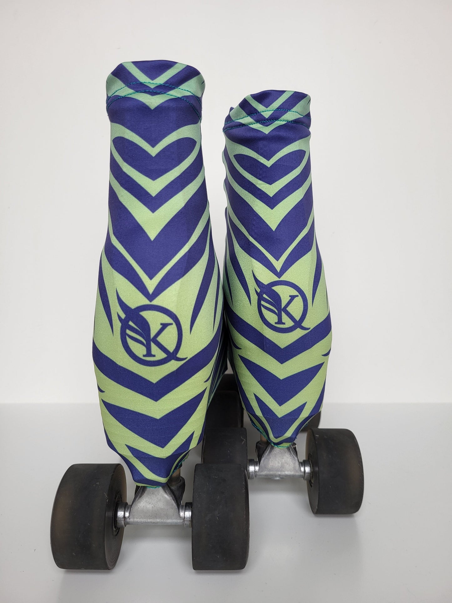 Shoes Covers BLUE ZEBRA-1