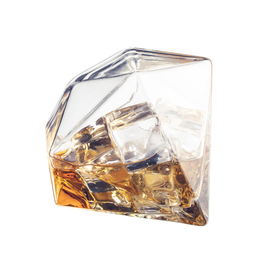 Diamond Whiskey Decanter l With 2 Diamond Glasses Liquor, Scotch, Rum, Bourbon, Vodka, Tequila Decanter (750 ML DECANTER)