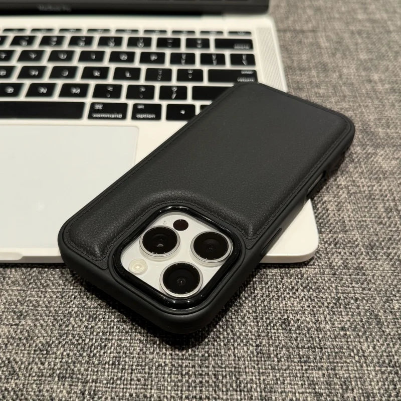 Luxury Leather Texture Candy Bumper Case for iPhone 17 16 15 14 13 12 11 Pro Max Plus X XS XR 17Pro 16Pro Shockproof Armor Cover