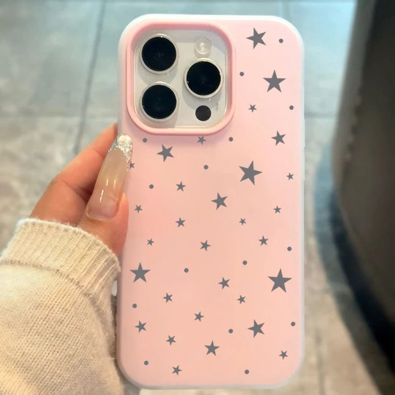Adorable Star Candy Color Phone Case For POCO X7 Anti-drop Shell for Xiaomi Poco X5 X6 X7 5G M6 Pro 4G Shockproof Matte Cover
