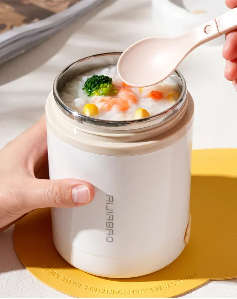 600ML USB Electric Heating Lunch Box – Portable Stainless Steel Food Warmer