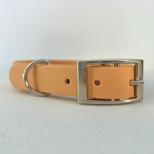 Handmade Biothane Dog Collar - Tan - 20mm