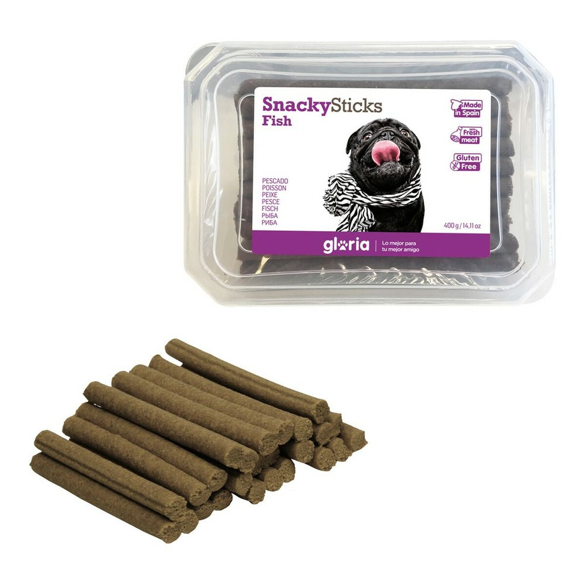 Dog Snack Gloria Snackys Sticks Fish Small bars