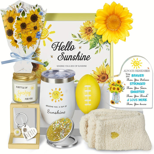 Sunflower Stainless Steel Cup Gift Set