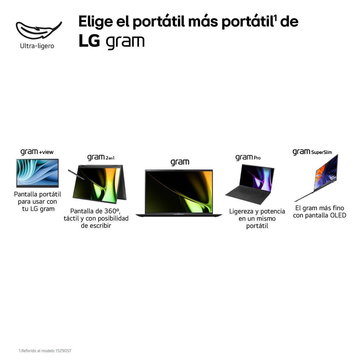 Laptop LG 16ZD90SP-A.AX78B 16" intel core ultra 7 32 GB RAM 1 TB SSD Spanish Qwerty