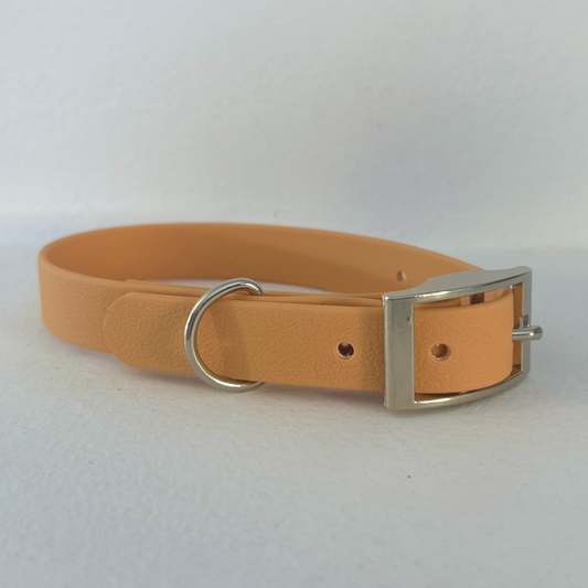 Handmade Biothane Dog Collar - Tan - 20mm