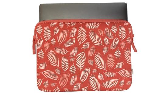 Housse pour MacBook Air/Pro 13″ - Pattern ²Life Botanic Rouge