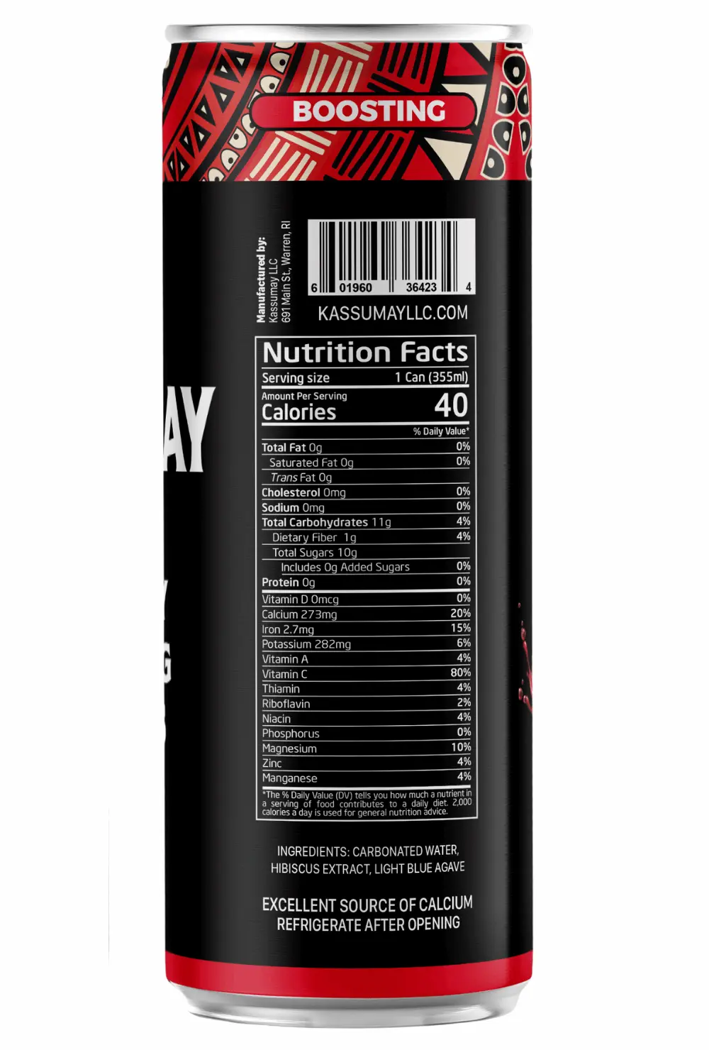 12-Pack Immunity Boosting Natural Healthy Plant-Based Hibiscus Beverages