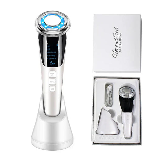 EMS Hot Cold Face Lifting Beauty Device - LED Photon Therapy