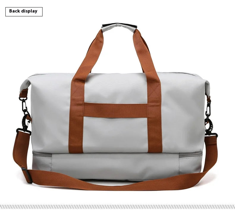 NNEOBA Short Travel Gym Duffel Bag Grey