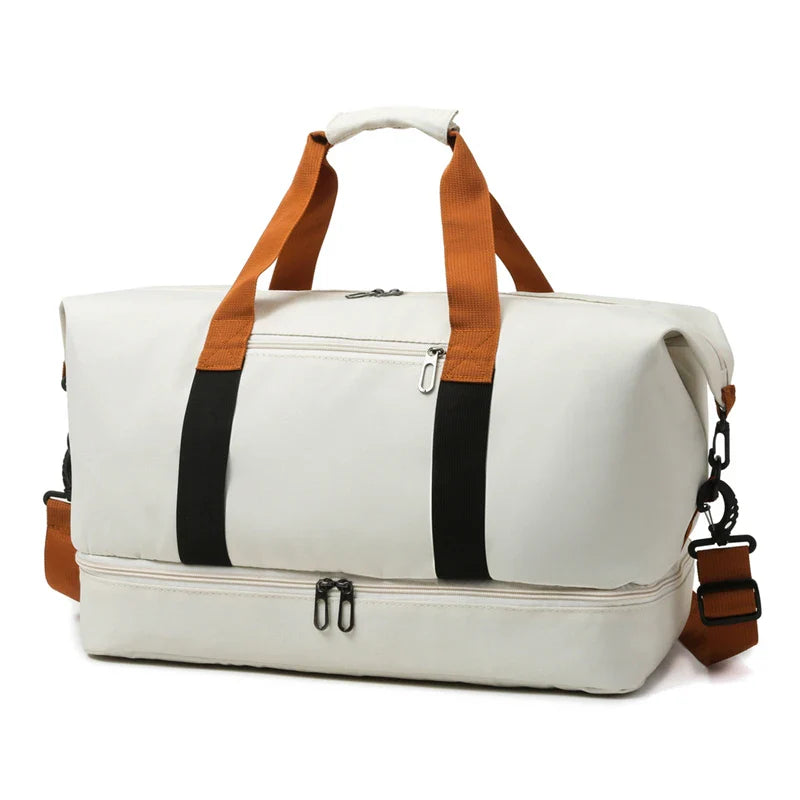 NNEOBA Lightweight Travel Gym Bag Off White