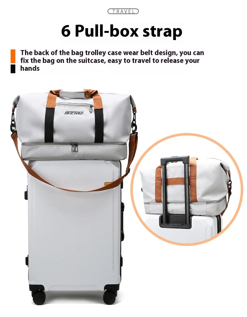 NNEOBA Short Travel Gym Duffel Bag Grey
