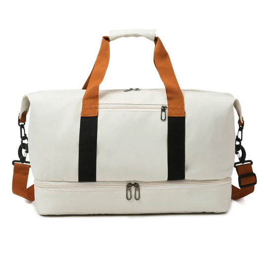 NNEOBA Lightweight Travel Gym Bag Off White
