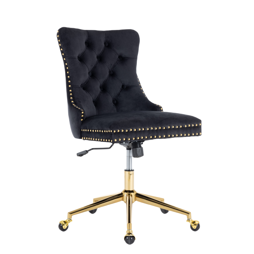 NNEDSZ Velvet Home Office Chair- Beige