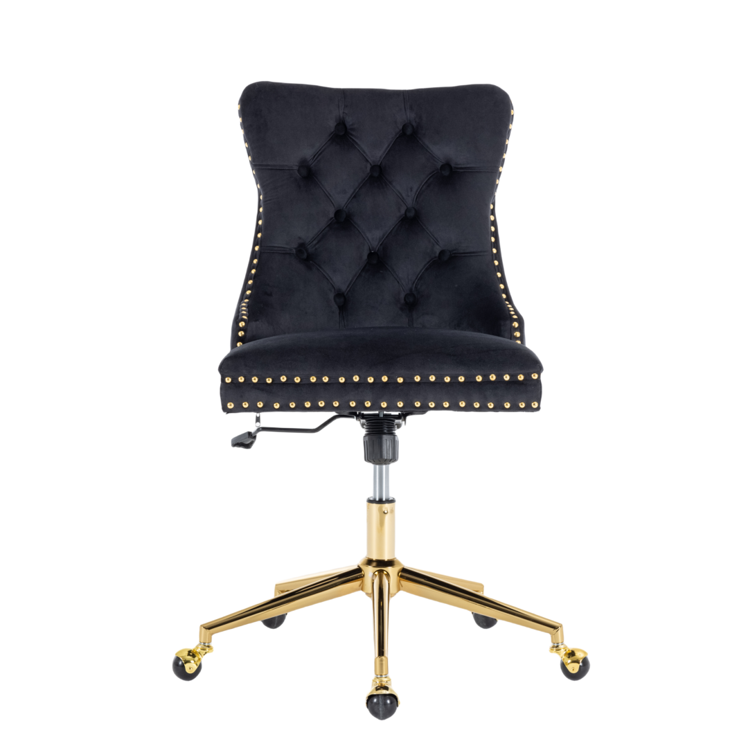 NNEDSZ Velvet Home Office Chair- Beige