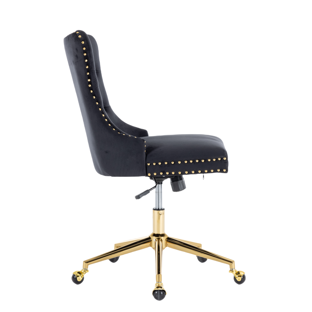 NNEDSZ Velvet Home Office Chair- Beige