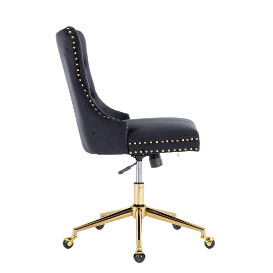NNEDSZ Velvet Home Office Chair- Beige