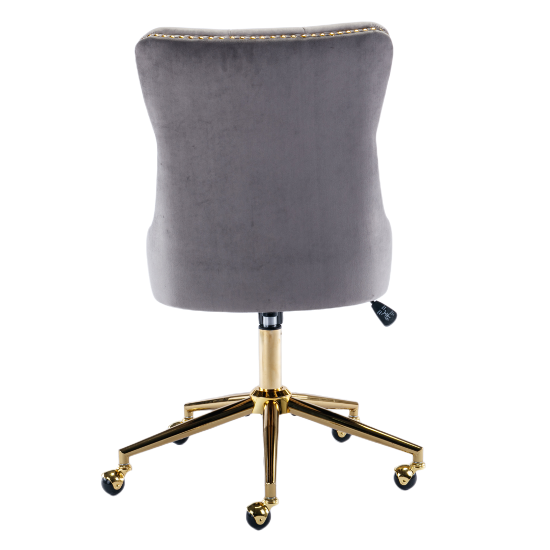 NNEDSZ Velvet Home Office Chair- Grey
