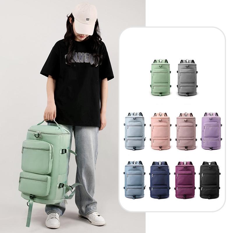 NNEDSZ Waterproof Gym Bag - Shoe Compartment Included - Light Green
