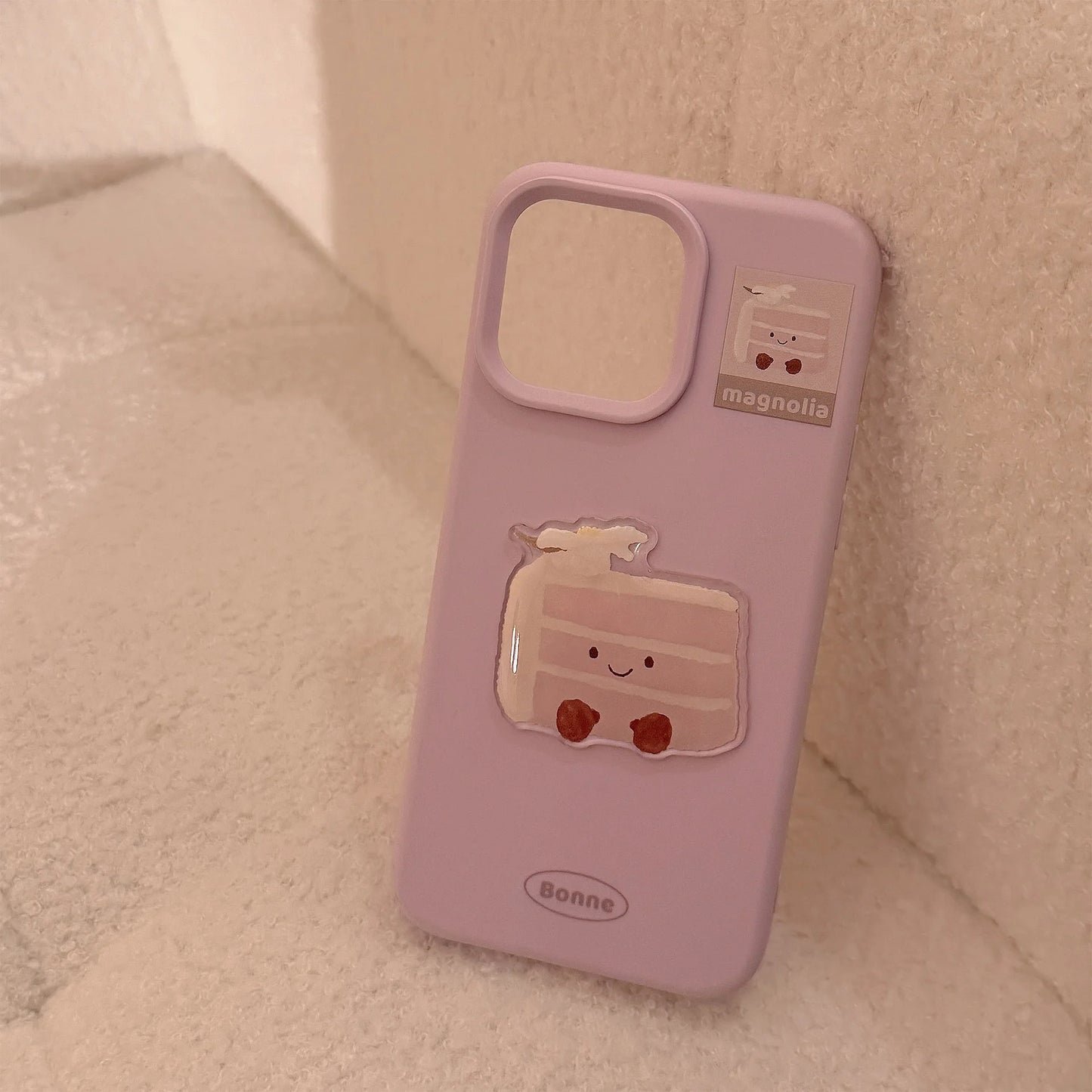 ins 3D Cute Cartoon Cake Dessert Pattern Phone Case For iPhone 16 15 13 12 Pro Max Candy Color Soft Shockproof Protective Cover