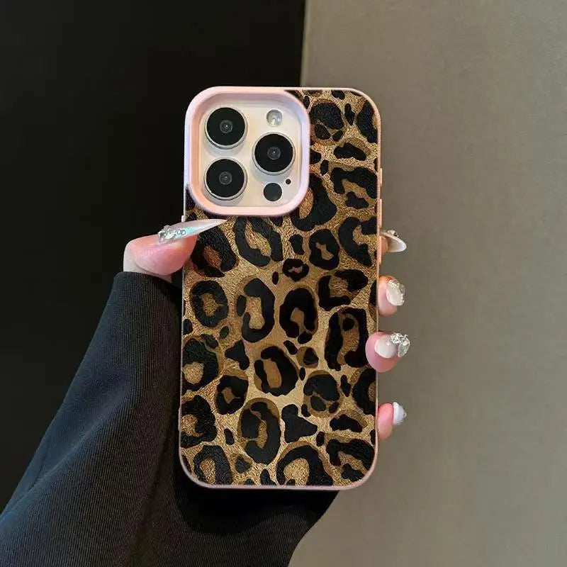 For Xiaomi 14T Pro 5G Case INS Brown Leopard Print Shockproof Candy Silicone Phone Cover For Xiaomi 15 14 13 14T 13T Soft Funda