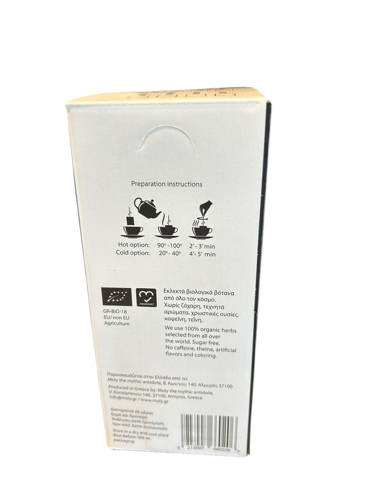 Display Box Moly Herbal Tea for Cafes