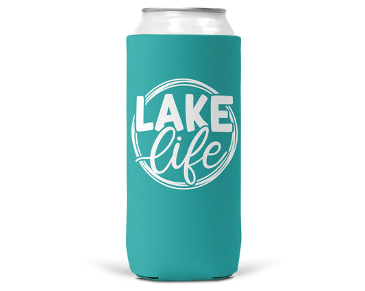 Lake Life SLIM CAN Coozie / Koozie for 12 Oz Slim Can