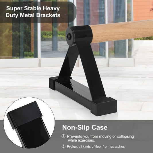 Wooden Push-Up Bars Handstand Calisthenics Bars