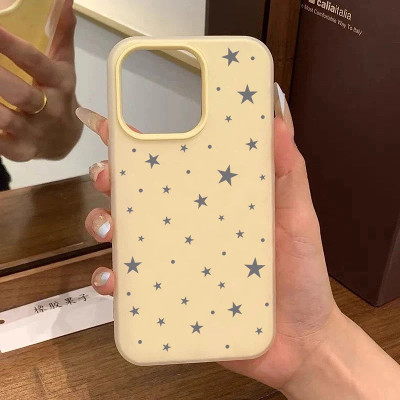 Adorable Star Candy Color Phone Case For POCO X7 Anti-drop Shell for Xiaomi Poco X5 X6 X7 5G M6 Pro 4G Shockproof Matte Cover
