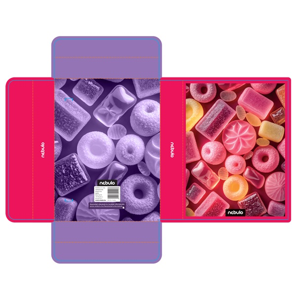 Nebulo Candy A5 hullámkarton füzetbox (HB-A5-CANDY)