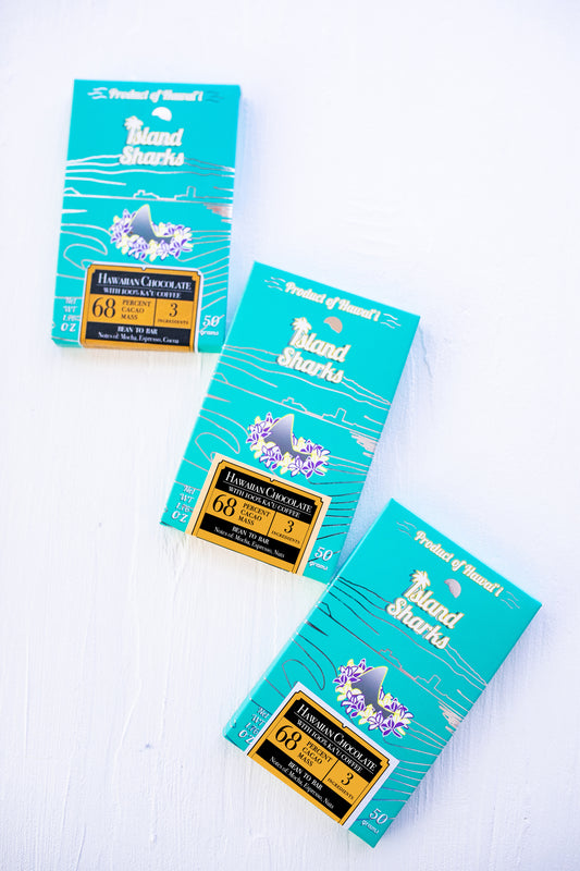 68% Hawaiian Cacao and 100% Ka'u Coffee 3-Pack!