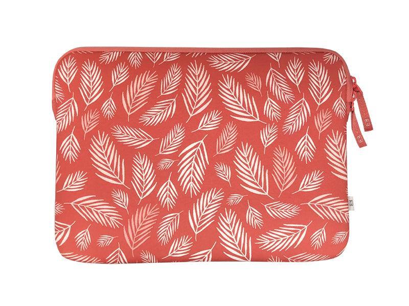 Housse pour MacBook Air/Pro 13″ - Pattern ²Life Botanic Rouge
