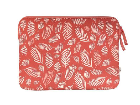 Housse pour MacBook Air/Pro 13″ - Pattern ²Life Botanic Rouge