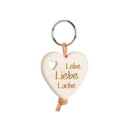 Thankgoods heart key ring Live, love, laugh