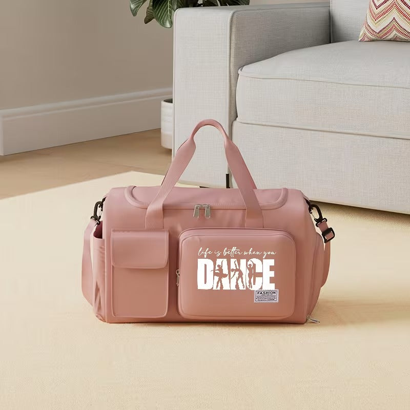 NNETM Large Gym Duffle Bag with Shoe Compartment