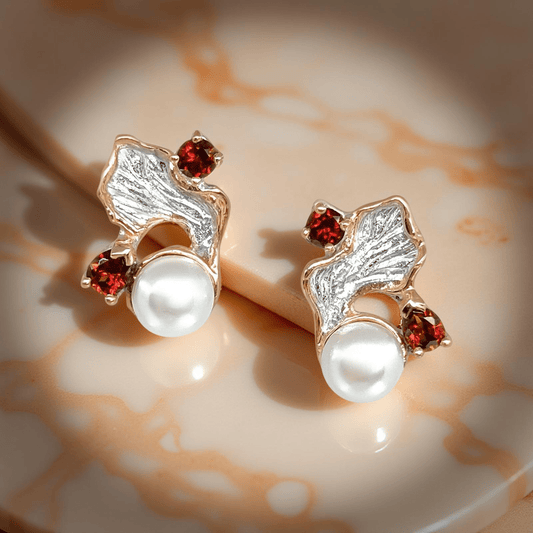 Earrings Fiamma - Sterling Silver Flame Design Earrings