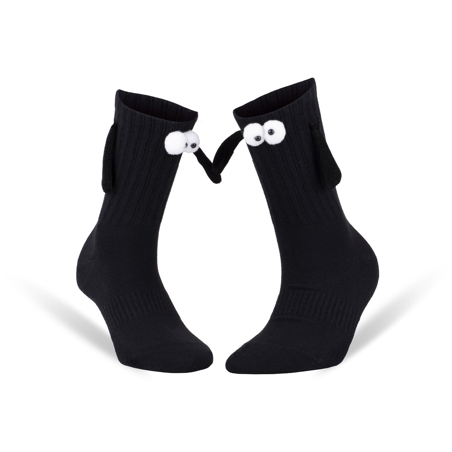 Magnetic Holding Hands Couple Socks Soft Cotton Valentine’s Day Socks 2 Pairs Shoe Size 5-10