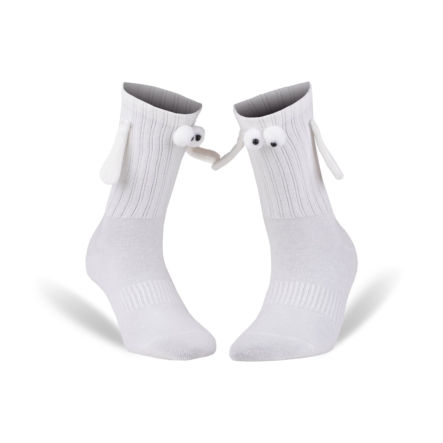 Magnetic Holding Hands Couple Socks Soft Cotton Valentine’s Day Socks 2 Pairs Shoe Size 5-10