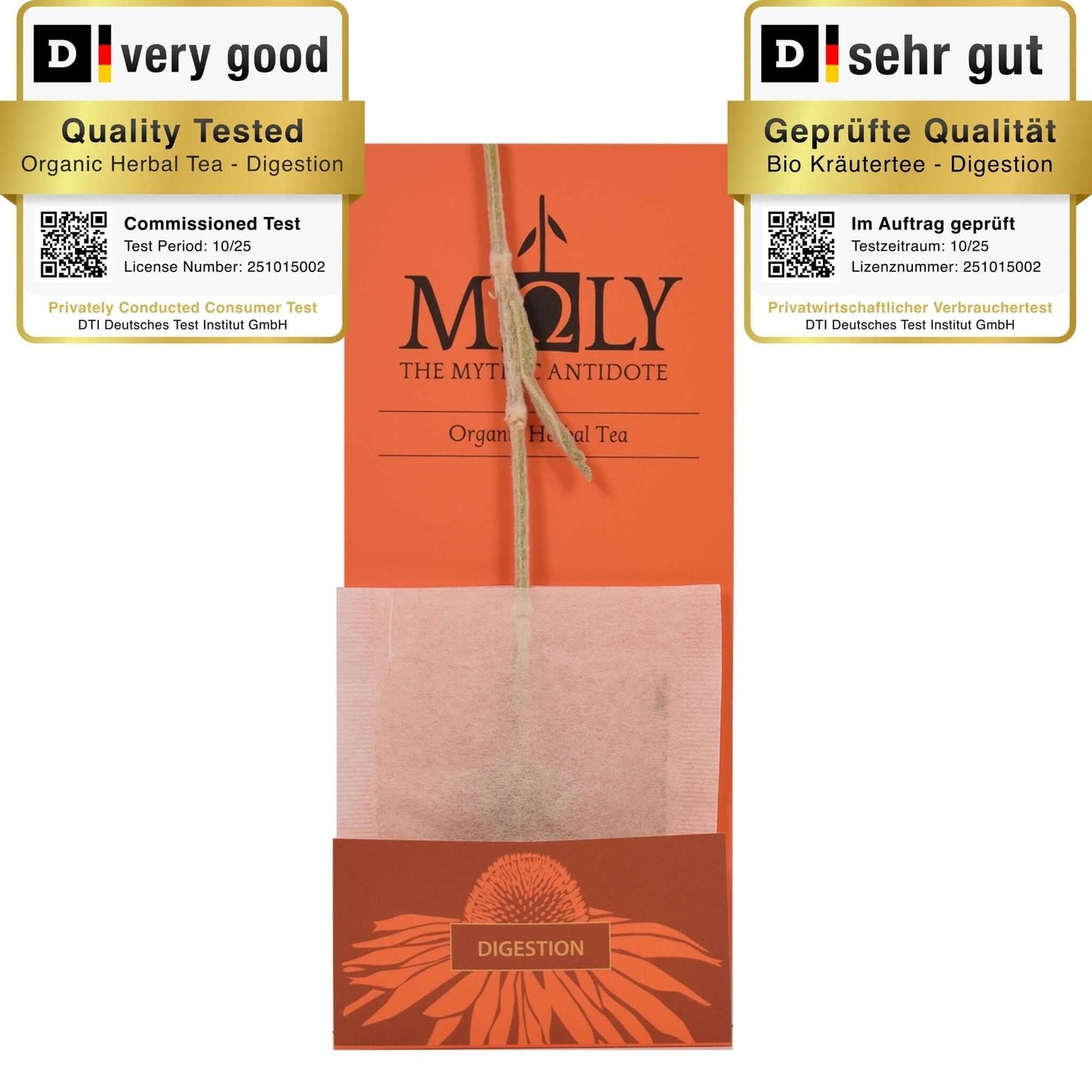 Digestion Bio–Aromatischer Kräutertee aus ausgewählten Pflanzen |MOLY